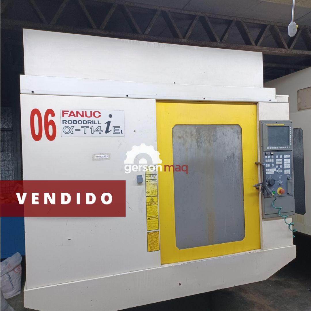 CENTRO DE USINAGEM HIGH SPEED FANUC ROBODRILL T14I-EL ANO 2006
